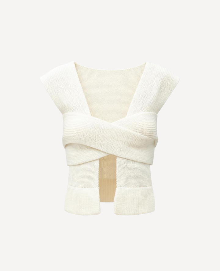 Top Crochet Marfil
