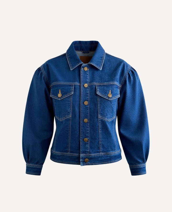 Chaqueta Jean Manga Puff