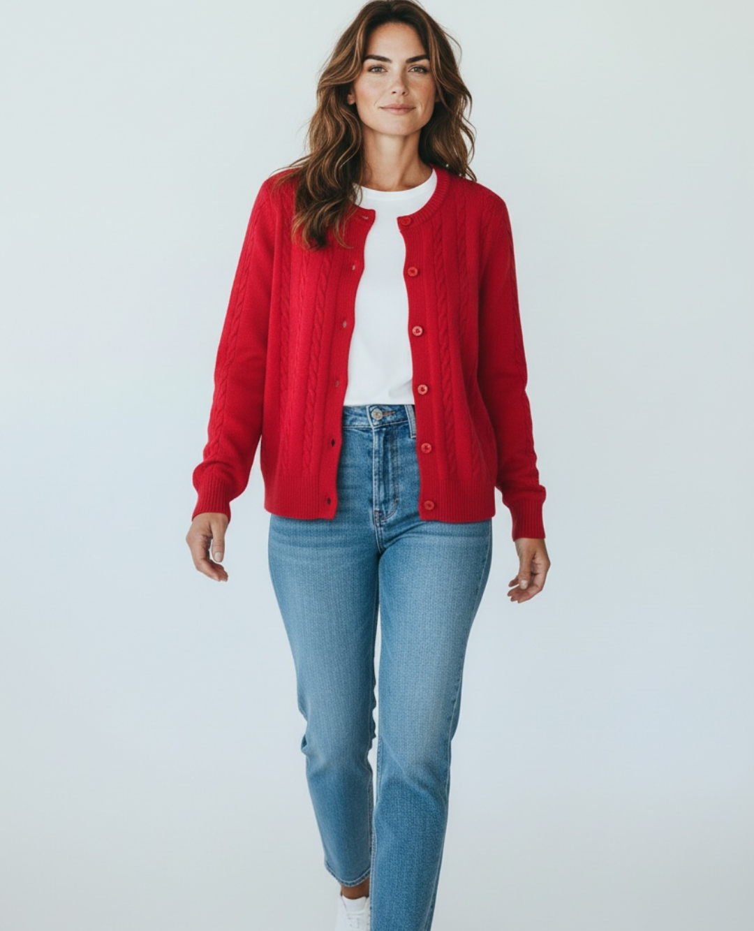 Cardigan Galleta Rojo