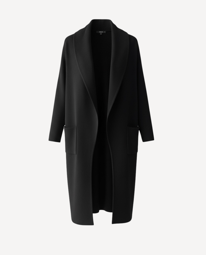 Maxi cardigan Tejido Negro