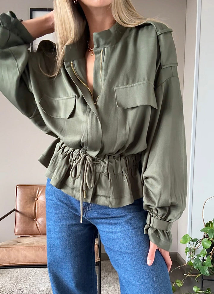 Chaqueta verde oliva Emma