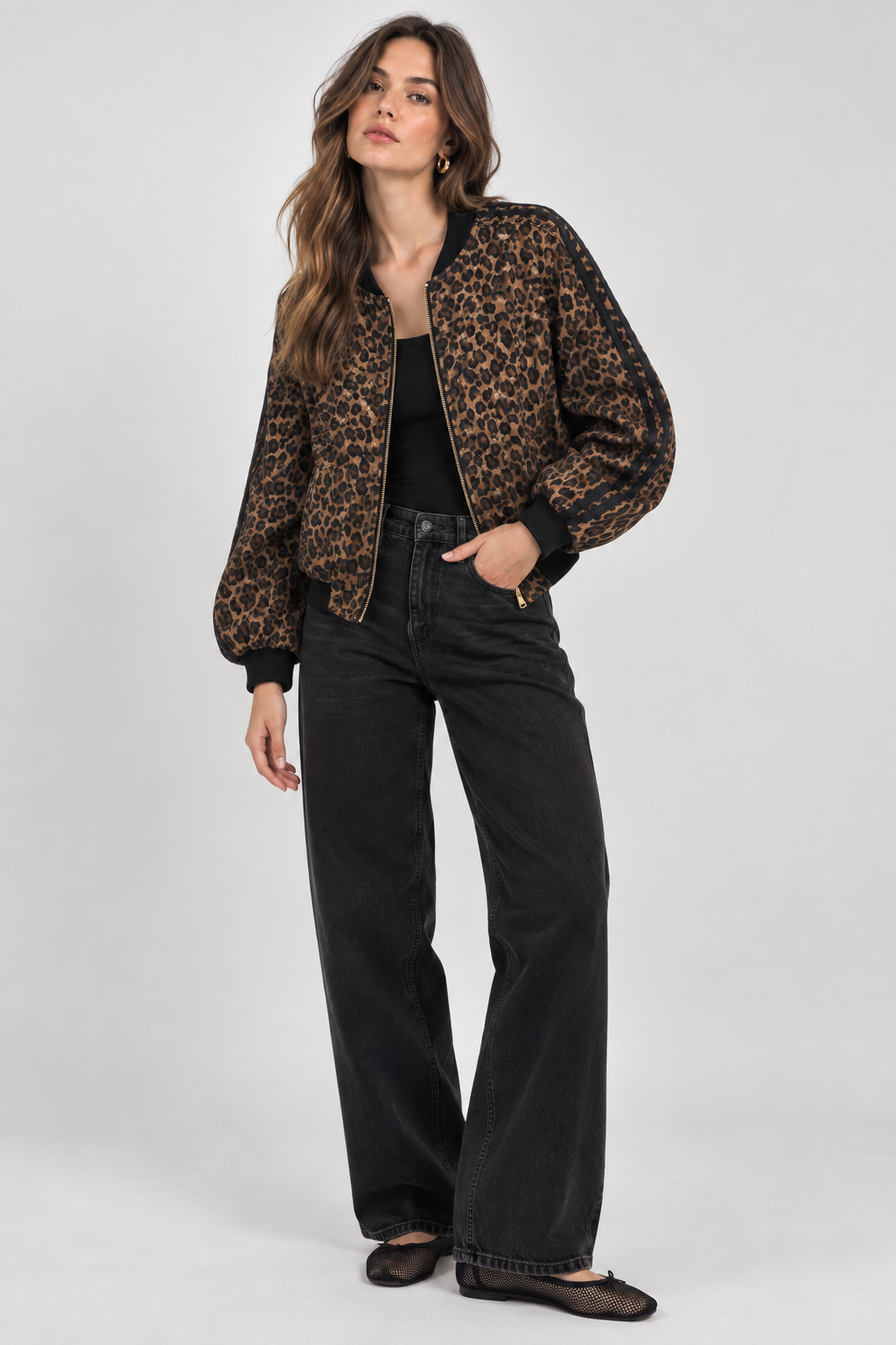 CHAQUETA BOMBER ANIMAL PRINT