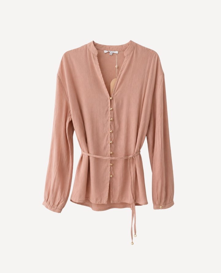 Blusa Velo Botones Rosa