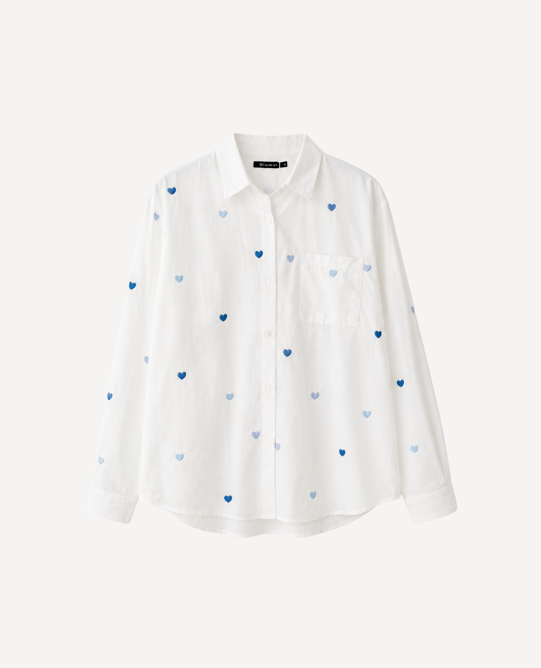 Camisa Corazones Baby Blue