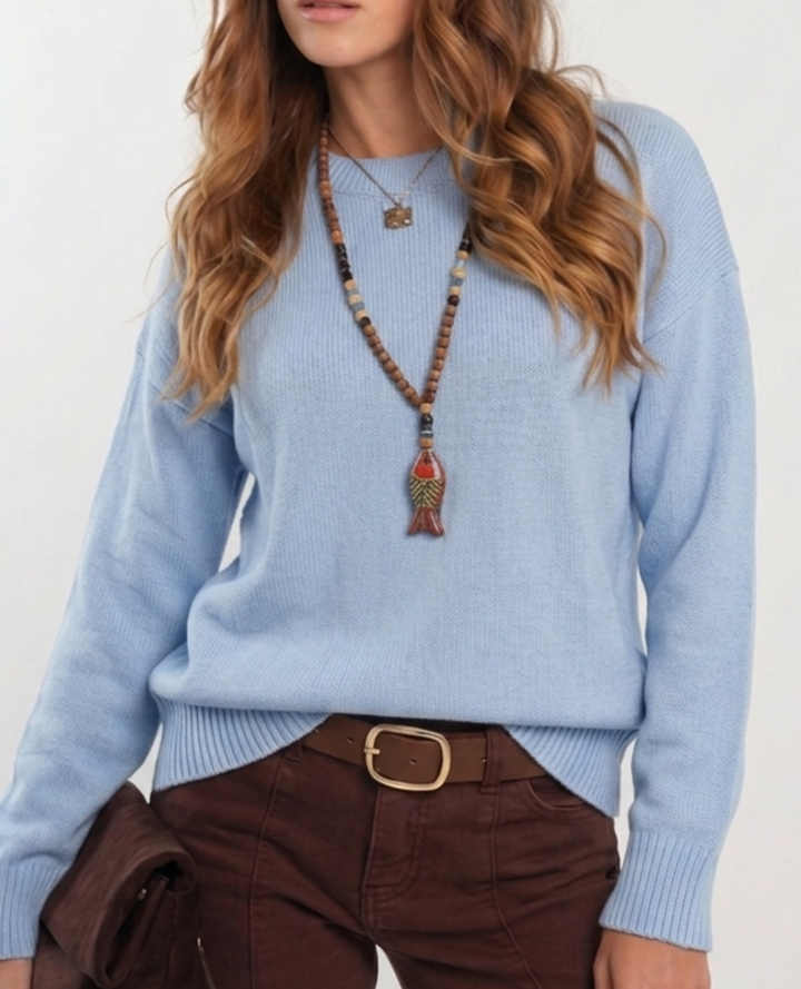 Saco Oversize Baby Blue