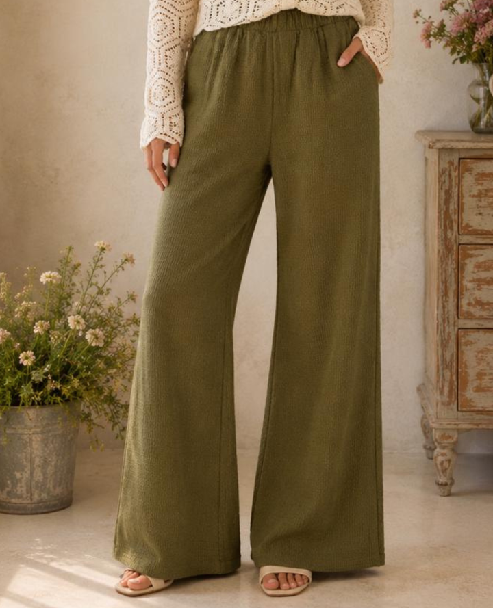 Pantalón Lycra Corrugado Verde