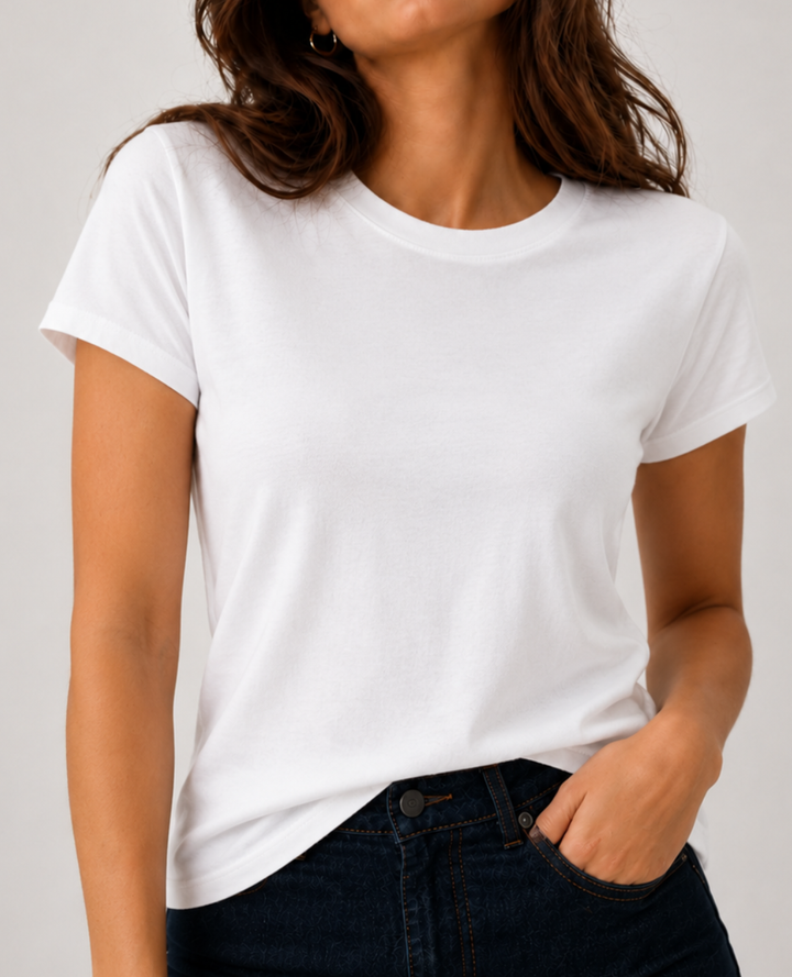 Camiseta Básica Lycra Blanca