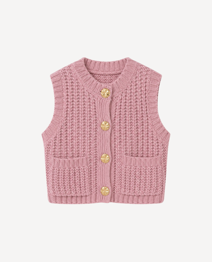 Chaleco Tejido Rosa