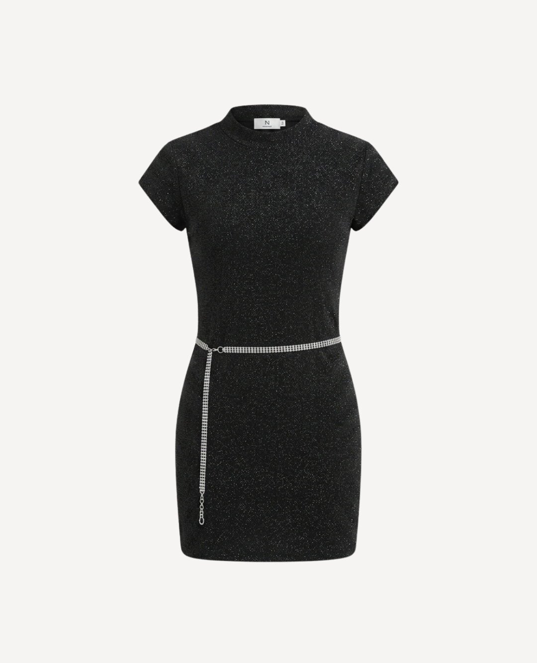 Vestido Corto Tejido Brillo