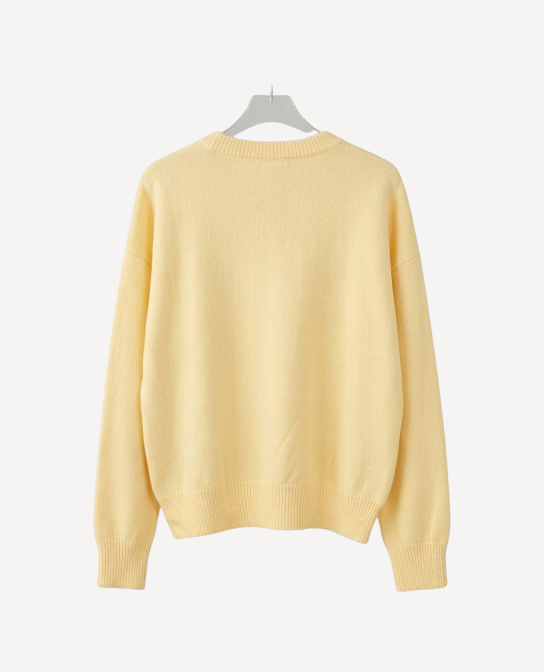 Saco cuello redondo Amarillo Oversize