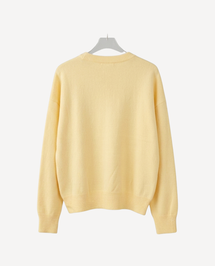 Saco cuello redondo Amarillo Oversize