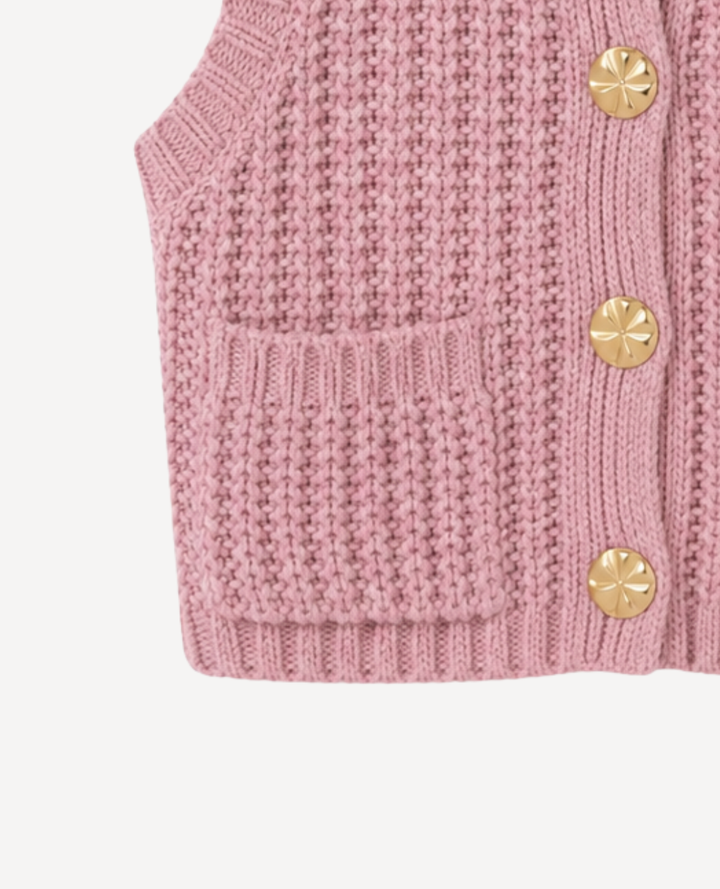 Chaleco Tejido Rosa