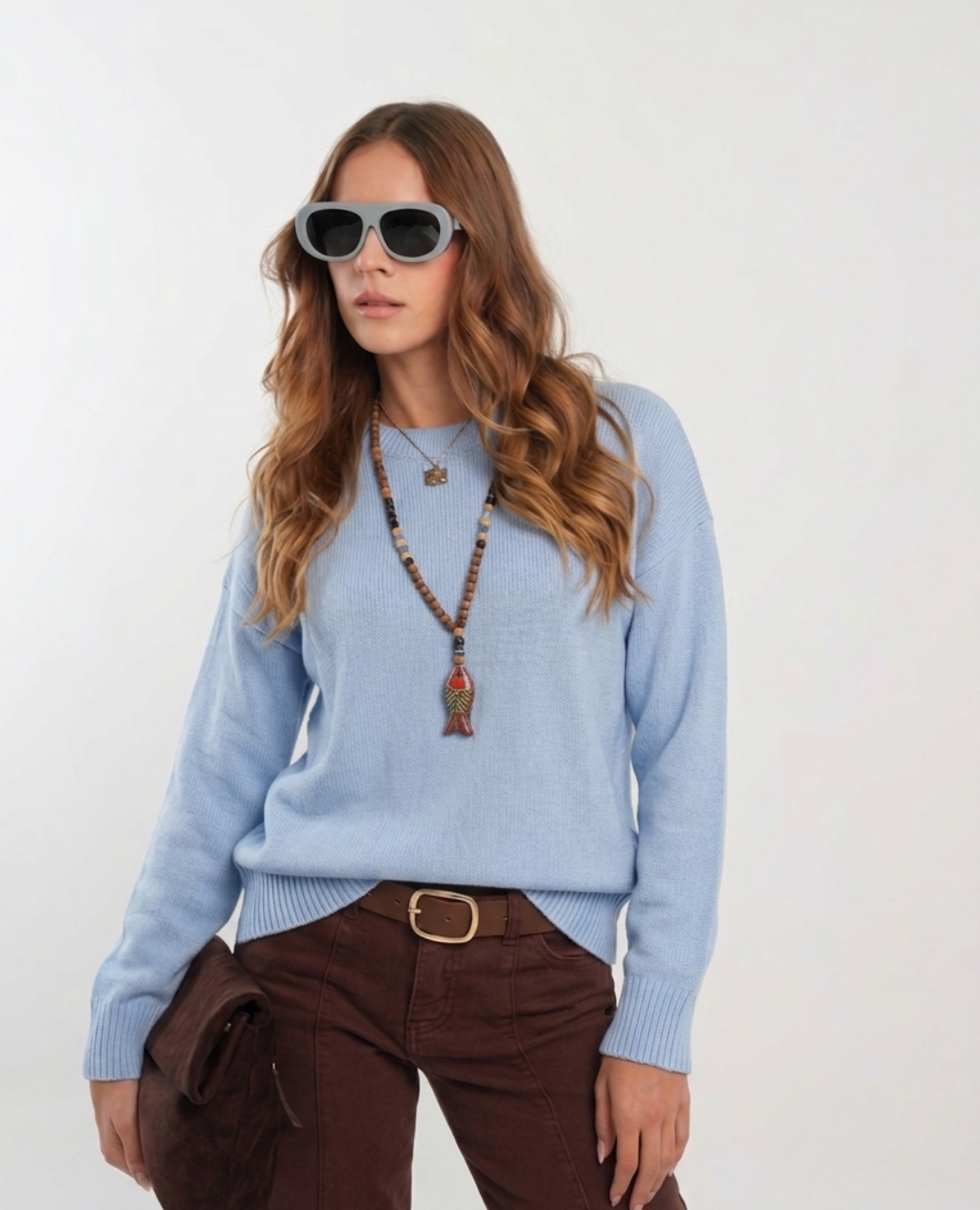 Saco Oversize Baby Blue