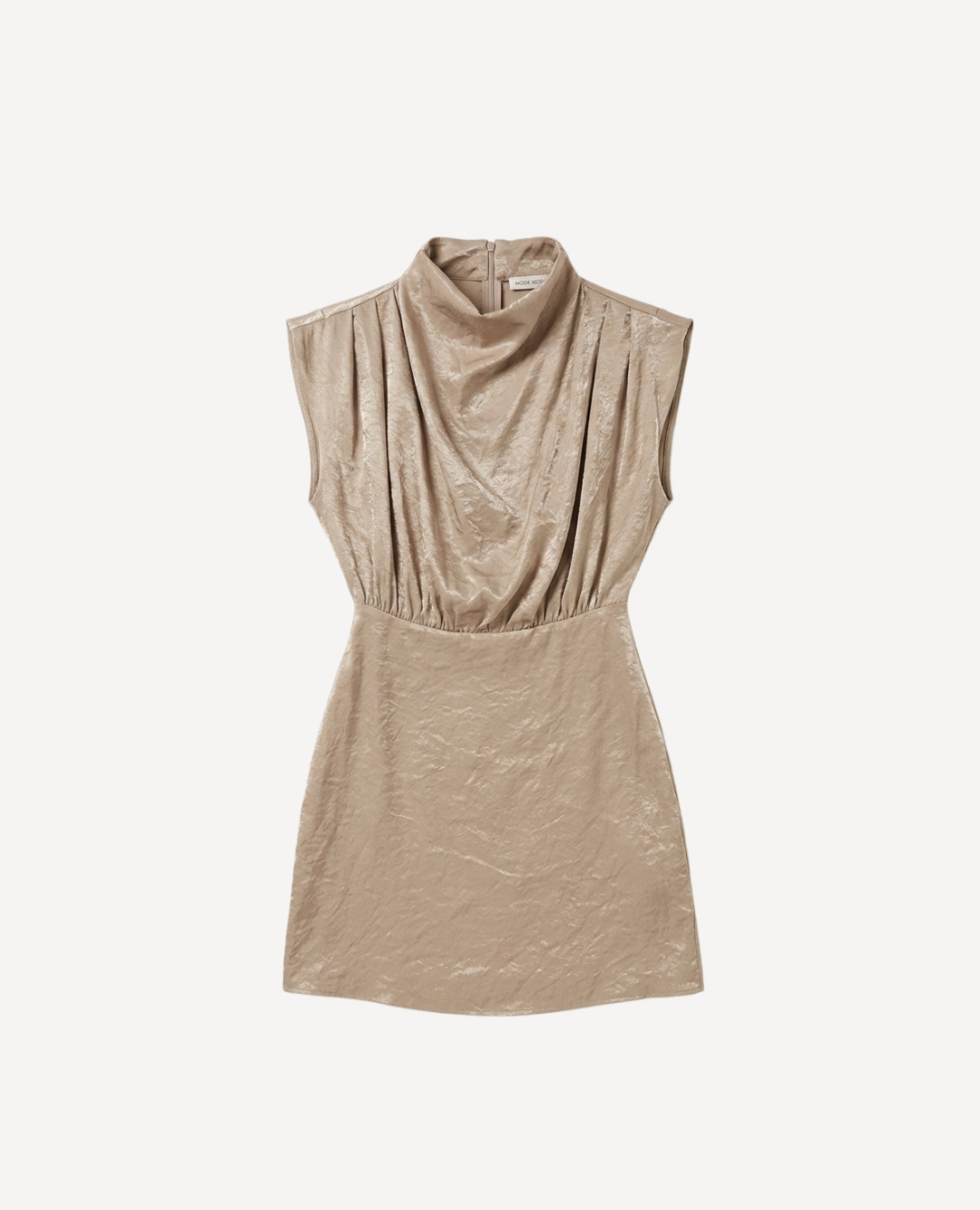 Bluson Seda Cuello alto Taupe