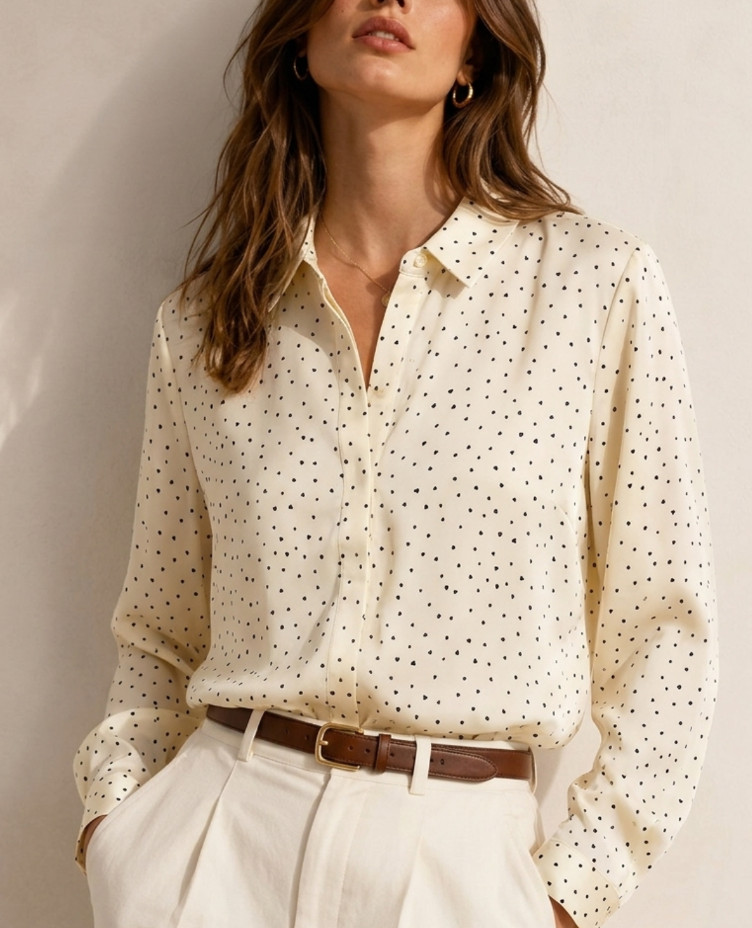 Camisa Seda Corazon Mini