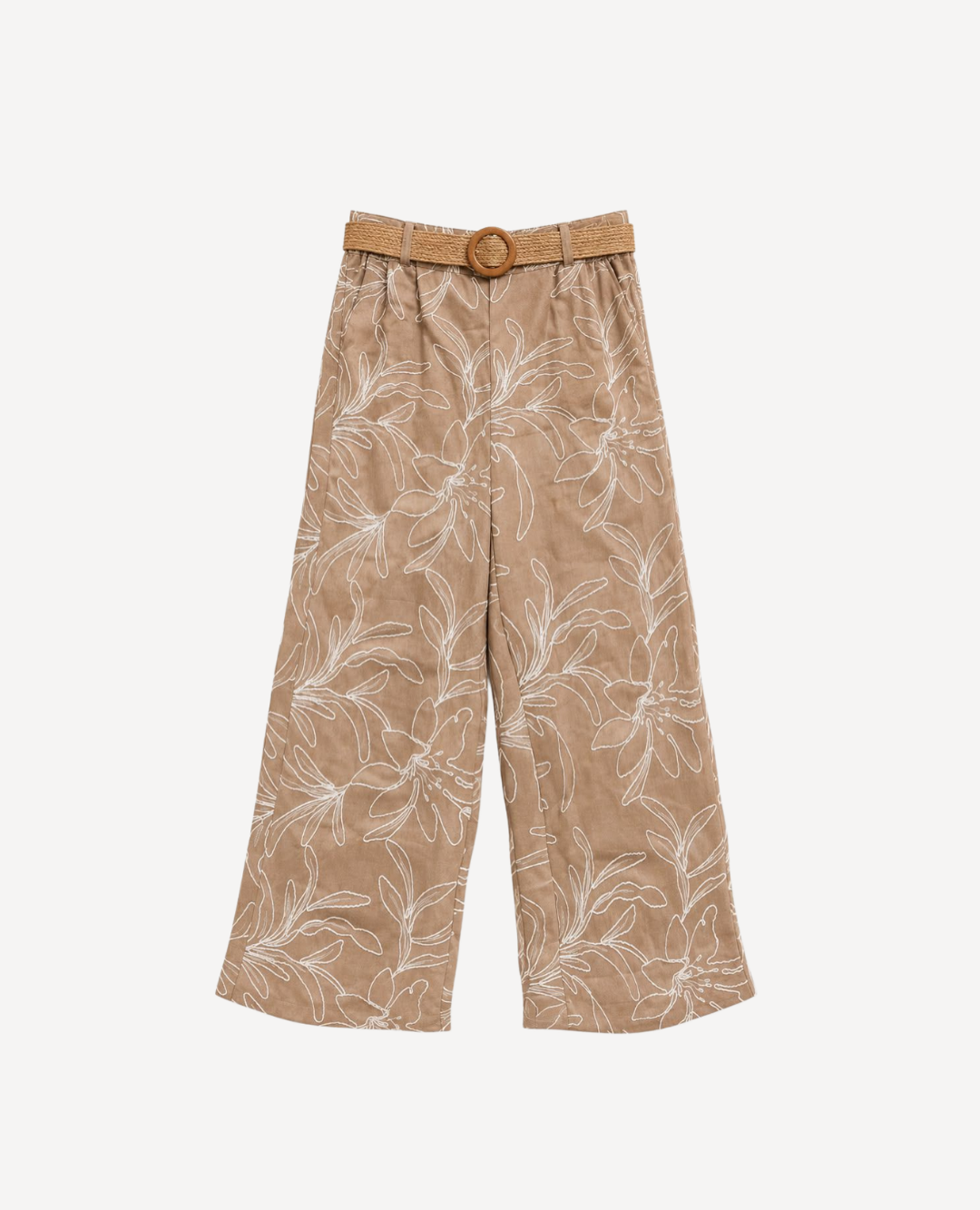 Pantalon Palazo Gamuza Bordado