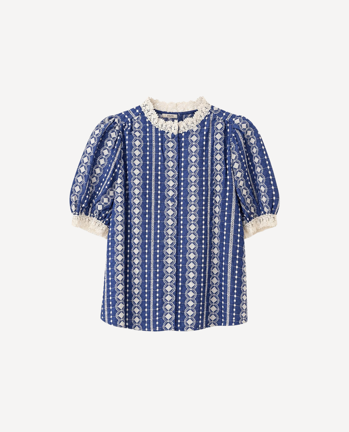 Blusa Muñeca Bordado torchon