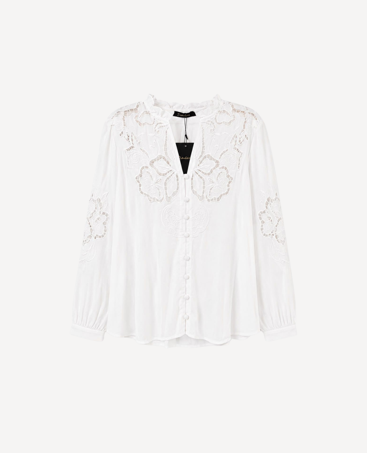 Blusa Encanto Lino Blanca