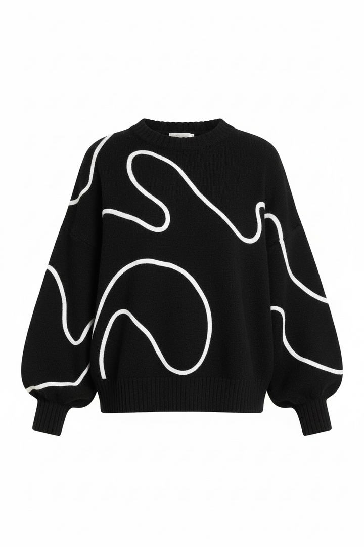 Saco curvas Organicas Negro