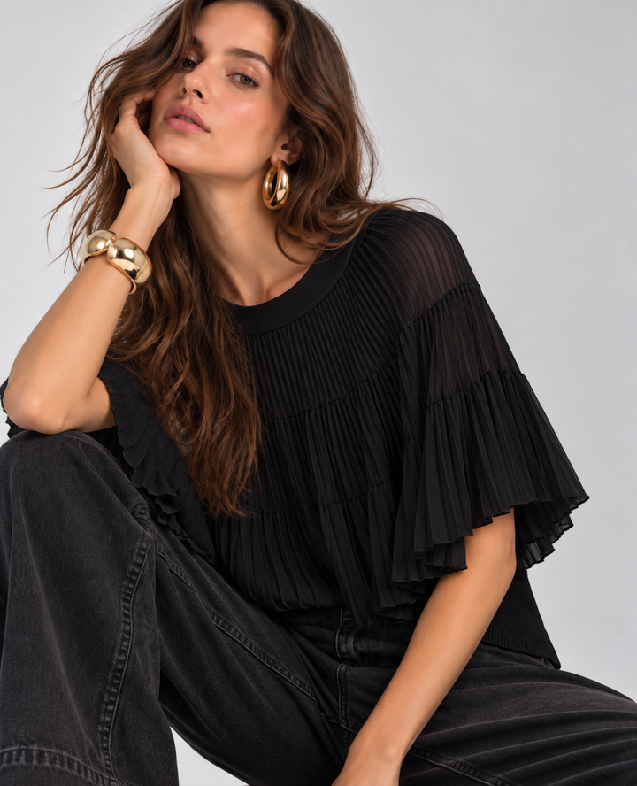 Blusa Tejida Faraón Negra