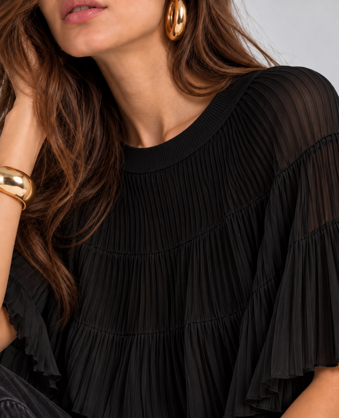 Blusa Tejida Faraón Negra
