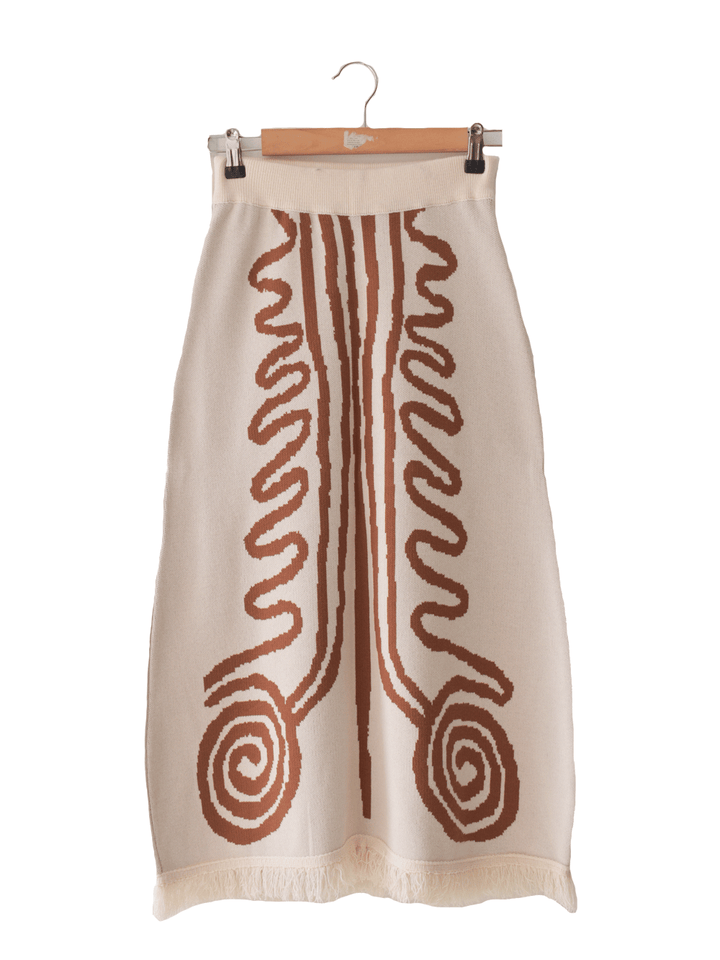 Falda Precolombina Beige