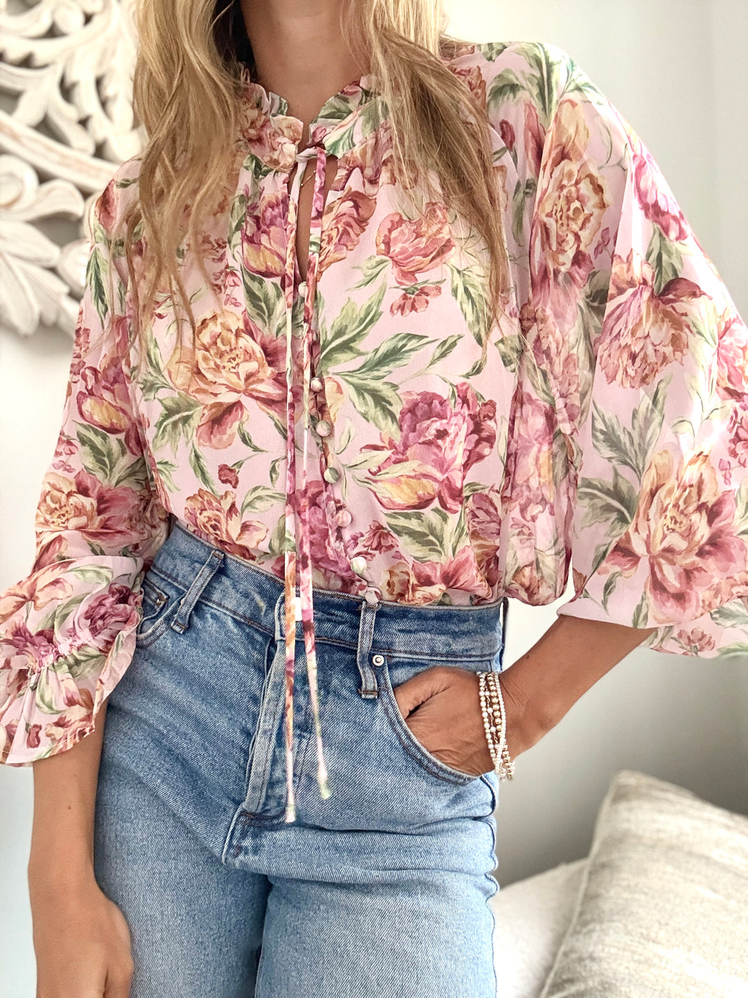 Blusa Boho Flores