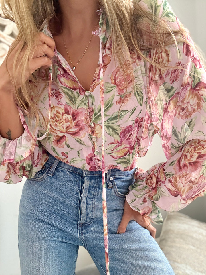 Blusa Boho Flores